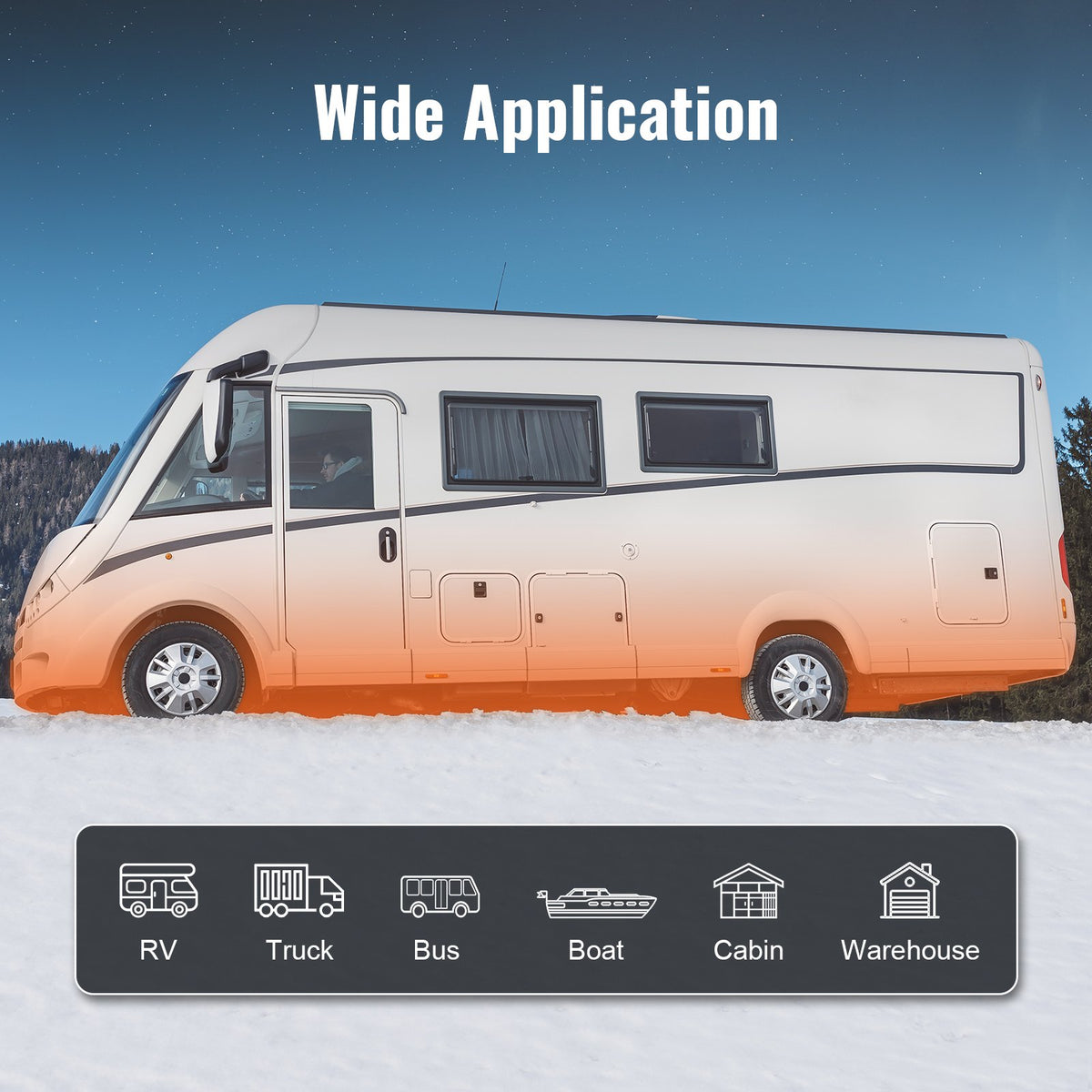Bluetooth App Control Diesel Air Heater, 12V 8KW Diesel Heater with Automatic Altitude Adjustment, Remote V952-ZCJRQFT12V8KWKIL7V9