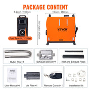 8 KW Diesel Air Heater, Bluetooth App Control All-on-one Diesel Heater with Automatic Altitude Adjustment, V952-ZCJRQLS12V8KWCO9JV9