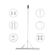 Landscape Rake, 915mm Head Aluminum Landscape Rake, Lake Weed Rake with 1915mm Long Handle, for Loosening V952-ZCLQPLHJ36INUFPURV0