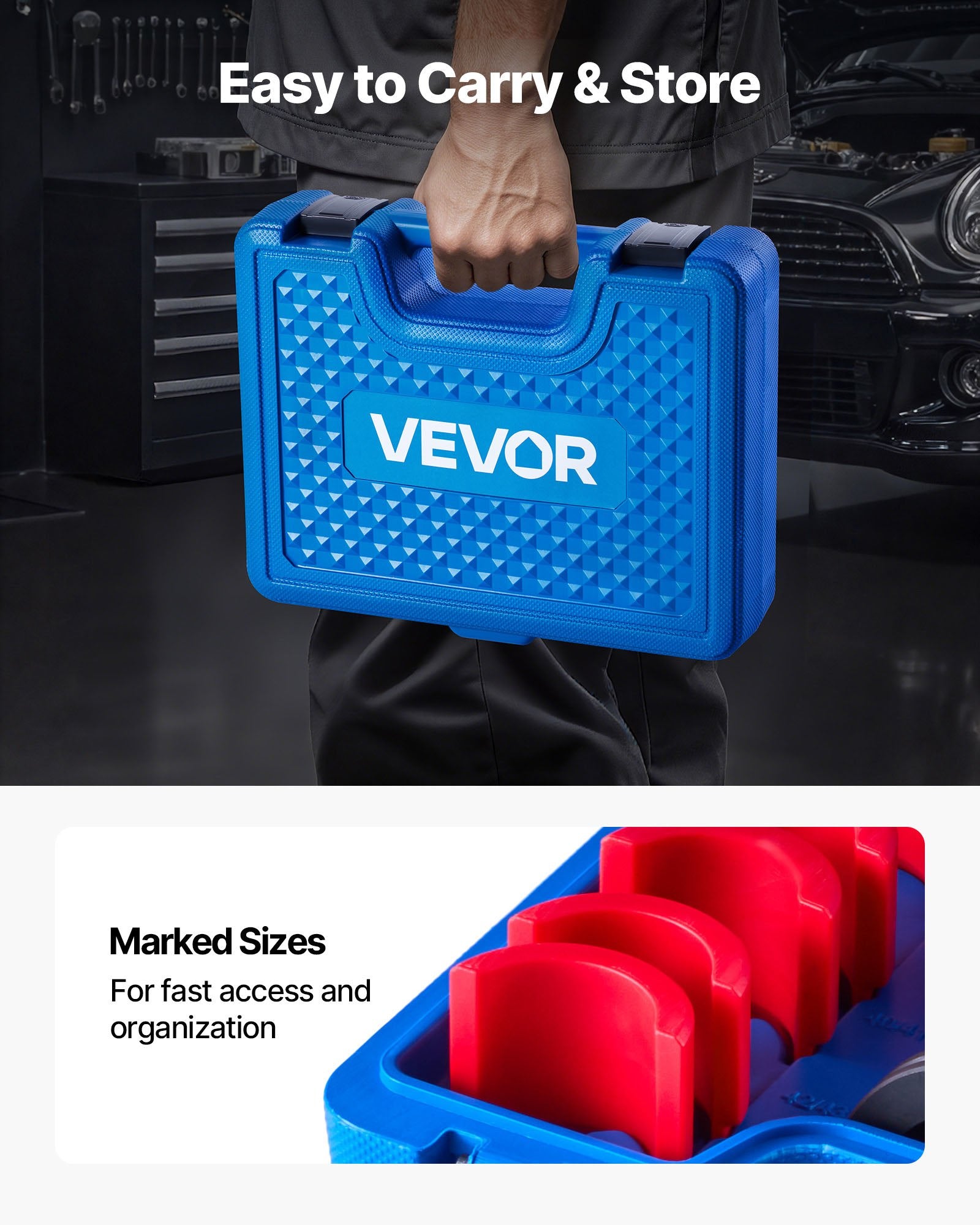 Bearing Press Kit, 14 Pcs, Bearing Race and Seal Driver Set with Bushings and Adapters, Bushing Driver Tool V952-ZCTJ14JTTGWS22E41001V0