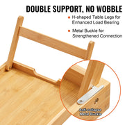 Bed Tray Table with Foldable Legs, Bamboo Breakfast Tray for Sofa, Bed, Eating, Snacking, and Working, V952-ZCTP1JT1581142XUSV0
