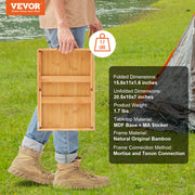 Bed Tray Table with Foldable Legs, Bamboo Breakfast Tray for Sofa, Bed, Eating, Snacking, and Working, V952-ZCTP1JT1581142XUSV0