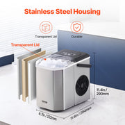 Portable Countertop Ice Maker 26Lbs/24H Self-Cleaning with Scoop Basket V952-ZDBTMSZBJMIN1R5BMV3