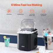 Portable Countertop Ice Maker 26Lbs/24H Self-Cleaning with Scoop Basket V952-ZDBTMSZBJMIN27PNEV3