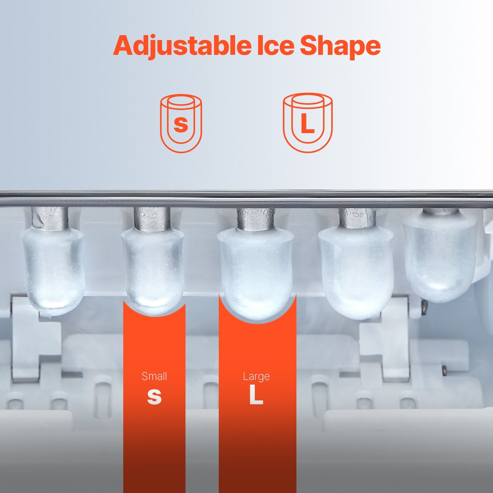 Portable Countertop Ice Maker 26Lbs/24H Self-Cleaning with Scoop Basket V952-ZDBTMSZBJMIN27PNEV3