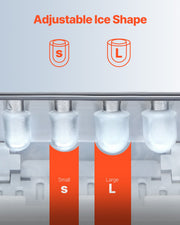 Portable Countertop Ice Maker 33Lbs/24H Self-Cleaning with Scoop Basket V952-ZDBTMSZBJTSBYTG9FV3