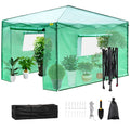 12\'x 8\'x 8\' Pop-Up Greenhouse, Set Up in Minutes, Portable Greenhouse with Doors & Windows. High Strength V952-ZDBXSHYW-128814R5V0