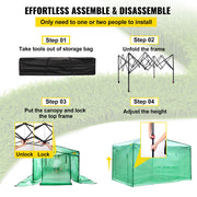 12\'x 8\'x 8\' Pop-Up Greenhouse, Set Up in Minutes, Portable Greenhouse with Doors & Windows. High Strength V952-ZDBXSHYW-128814R5V0