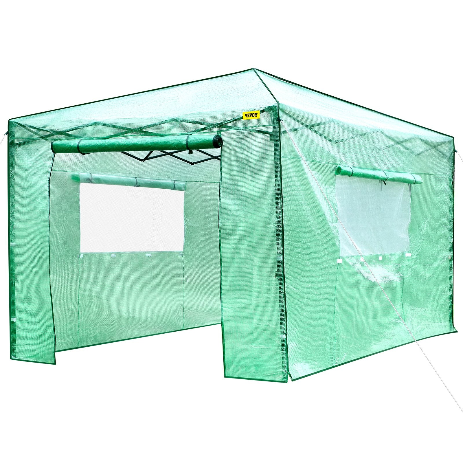 12\'x 8\'x 8\' Pop-Up Greenhouse, Set Up in Minutes, Portable Greenhouse with Doors & Windows. High Strength V952-ZDBXSHYW-128814R5V0