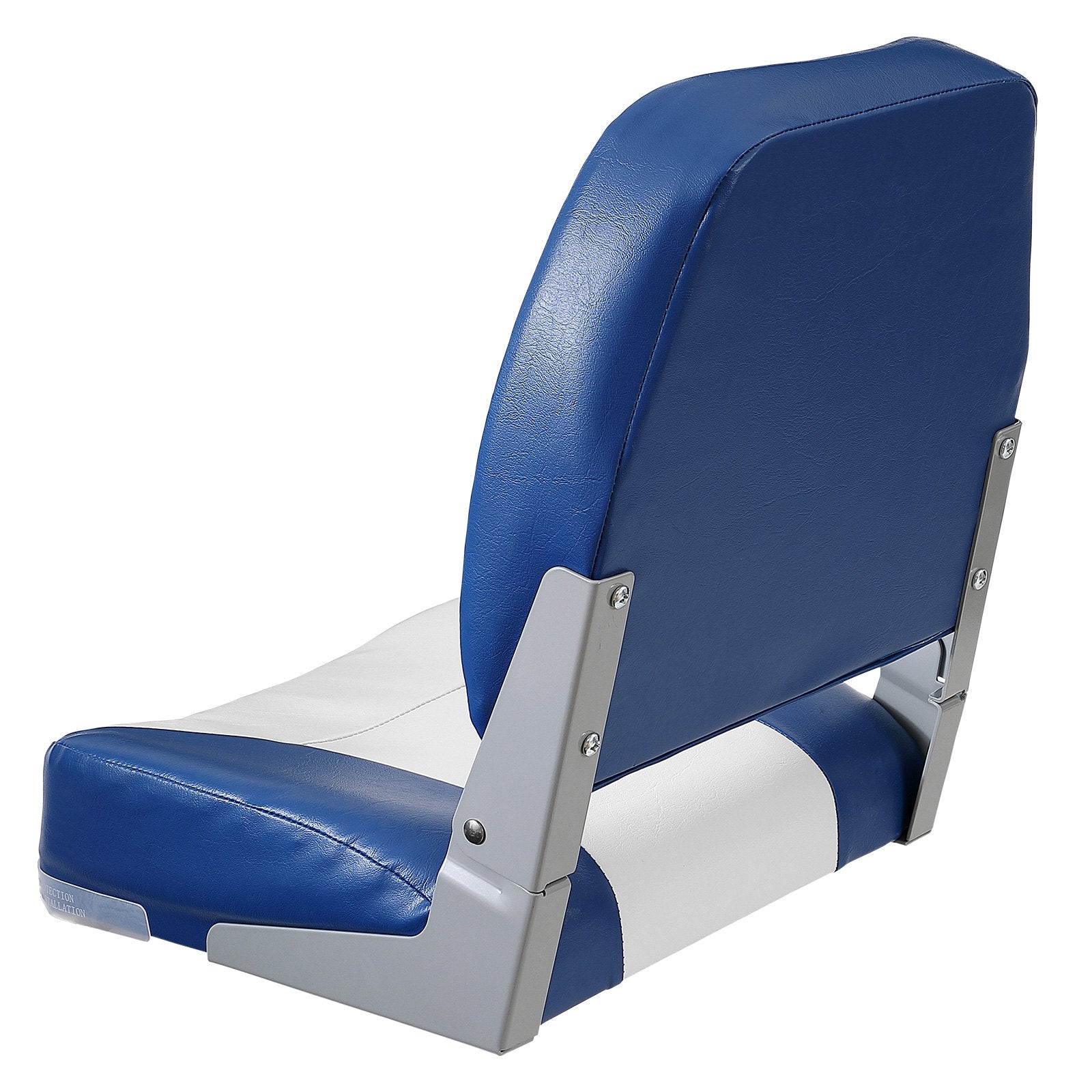 Boat Seat, 480 mm Low Back Boat Seat, Folding Boat Chair with Thickened Sponge Padding and Hinge, Fold-Down V952-ZDCZYDKB1J008NUH0V0