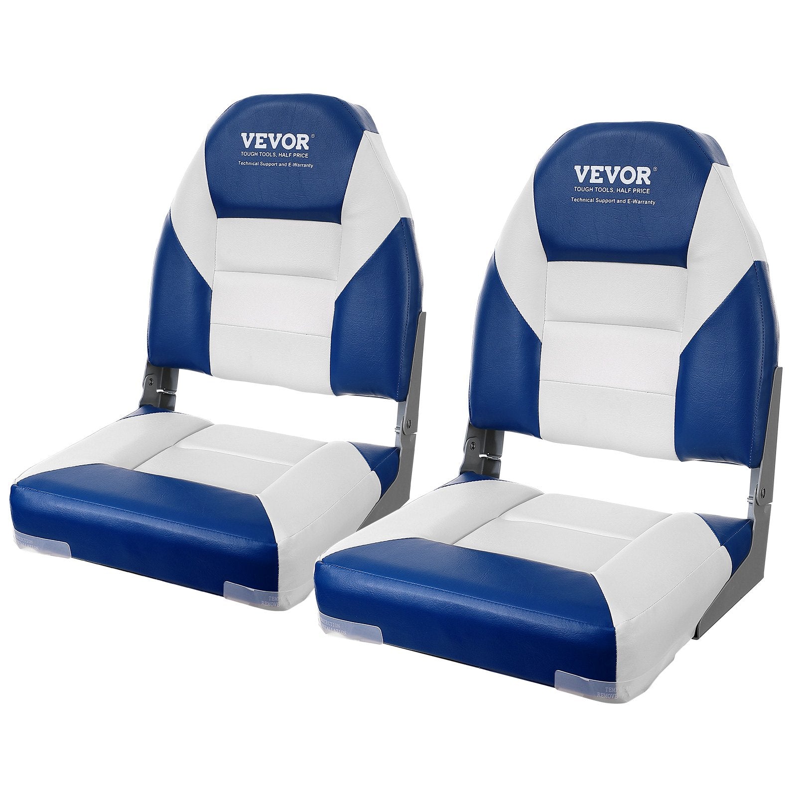 Boat Seats, 555 mm High Back Boat Seat, Folding Boat Chair with Thickened Sponge Padding and Hinge, Fold-Down V952-ZDCZYGKB2J00F5L1EV0