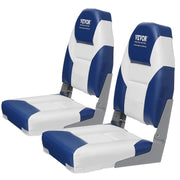 Boat Seats, 555 mm High Back Boat Seat, Folding Boat Chair with Thickened Sponge Padding and Hinge, Fold-Down V952-ZDCZYGKB2J00F5L1EV0