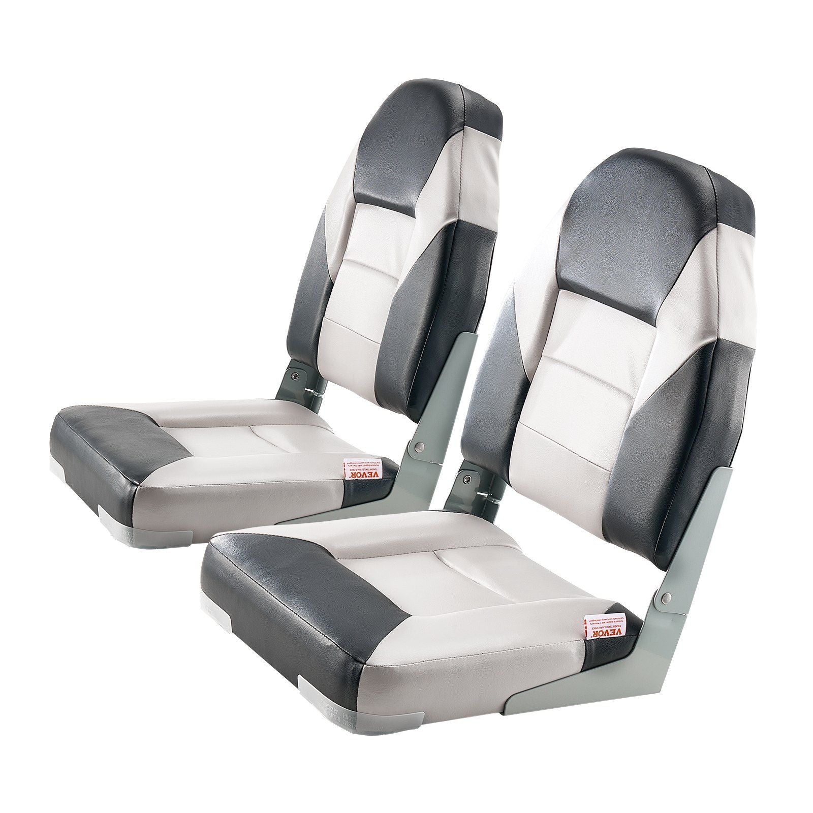 Boat Seat, High Backrest, Folding Fishing Boat Seat with Thickened Sponge Cushion & Waterproof PVC Leather, V952-ZDCZYGKB2JHHOSF4P001V0