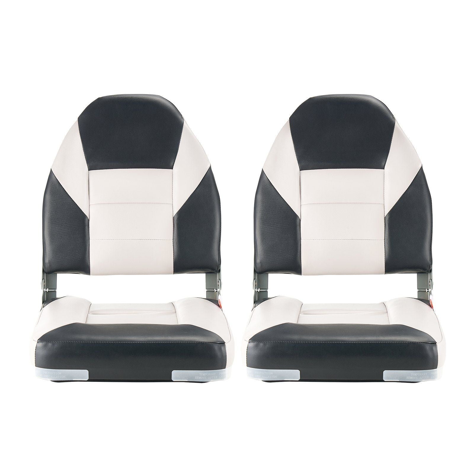 Boat Seat, High Backrest, Folding Fishing Boat Seat with Thickened Sponge Cushion & Waterproof PVC Leather, V952-ZDCZYGKB2JHHOSF4P001V0