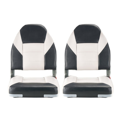 Boat Seat, High Backrest, Folding Fishing Boat Seat with Thickened Sponge Cushion & Waterproof PVC Leather, V952-ZDCZYGKB2JHHOSF4P001V0