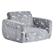 2-in-1 Kids Sofa, Foldable Toddler Soft Couch with Armrests, Glow in the Dark Kids Couch Fold Out with 28D V952-ZDETSFHSTAZMPAV8I001V0