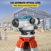 Automatic Optical Level 24X Optical Auto Level Kit High Precision Height/Distance/Angle Level Measure V952-ZDGXBSZY24M4FS1F1V0