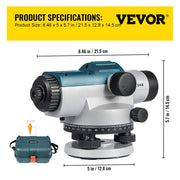 Automatic Optical Level 24X Optical Auto Level Kit High Precision Height/Distance/Angle Level Measure V952-ZDGXBSZY24M4FS1F1V0