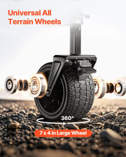 Double Decker Wagon Collapsible, 400L Heavy Duty Folding Wagon Cart, Extended Long Garden Cart with V952-ZDHYBXSSTCHS4GGRTV0