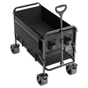 Double Decker Wagon Collapsible, 400L Heavy Duty Folding Wagon Cart, Extended Long Garden Cart with V952-ZDHYBXSSTCHS4GGRTV0