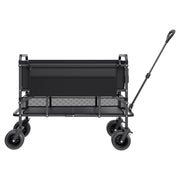 Double Decker Wagon Collapsible, 400L Heavy Duty Folding Wagon Cart, Extended Long Garden Cart with V952-ZDHYBXSSTCHS4GGRTV0