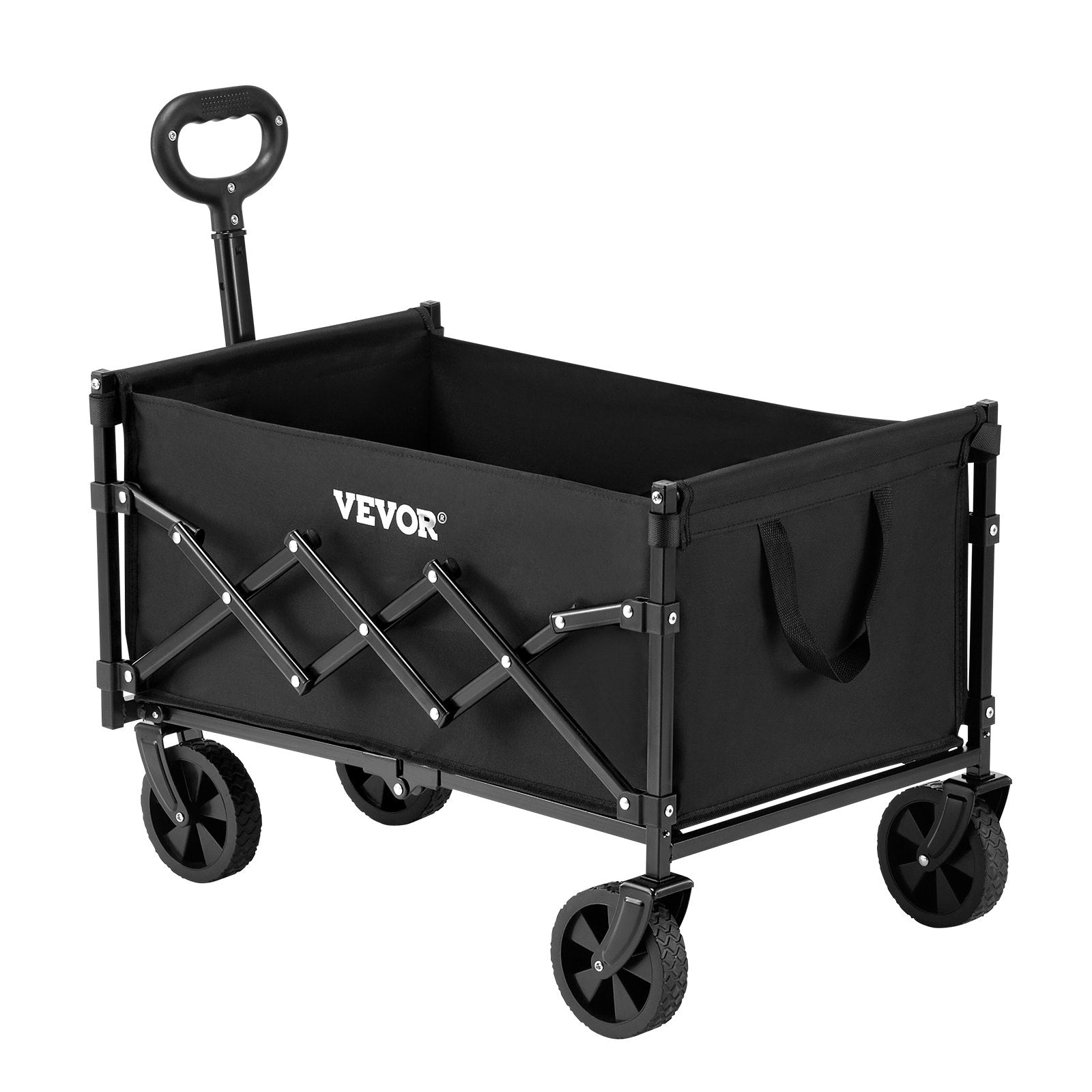 Collapsible Wagon Carts, 120L & 225LBS Folding Wagons with All-Terrain Wheels, Heavy Duty Outdoor Utility V952-ZDHYBXSSTCHSC3NLWV0
