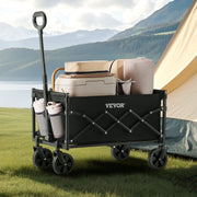 Collapsible Wagon Carts, 120L & 225LBS Folding Wagons with All-Terrain Wheels, Heavy Duty Outdoor Utility V952-ZDHYBXSSTCHSC3NLWV0