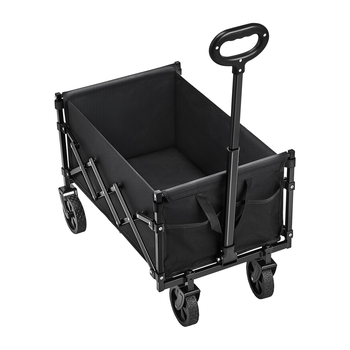 Collapsible Wagon Carts, 120L & 225LBS Folding Wagons with All-Terrain Wheels, Heavy Duty Outdoor Utility V952-ZDHYBXSSTCHSC3NLWV0