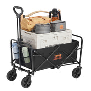 Collapsible Folding Wagon, 2 cu.ft Grass Wagon Cart with All-Terrain 5in Wheels, Heavy Duty Folding Wagon V952-ZDHYBXSSTCHSMHEGRV0