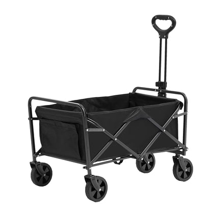 Collapsible Folding Wagon, 2 cu.ft Grass Wagon Cart with All-Terrain 5in Wheels, Heavy Duty Folding Wagon V952-ZDHYBXSSTCHSMHEGRV0