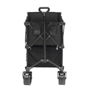 Foldable Double Decker Wagon, 400L Collapsible Wagon Cart with All-Terrain Wheels, Heavy Duty Folding Wagon V952-ZDHYBXSSTCHSXALL9V0