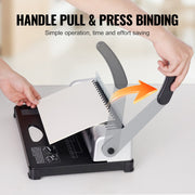 Binding Machine, Comb Binding Machine 21-Holes Binding 450 Sheets, Book Binder Machine with 100 PCS 3/8'' V952-ZDJ20SSSD210BTS1FV0