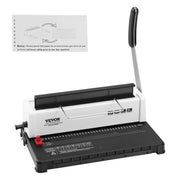 Coil Spiral Binding Machine, Manual Book Maker 34-Holes Binding 120 Sheets, Punch Binder with Adjustable Side V952-ZDJ20TQSSD32IJ2STV0
