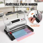 Coil Spiral Binding Machine, Manual Book Maker with Electric Binding, 46-Holes Binding 500 Sheets Punch V952-ZDJ20XQSSDDKSX71ZV3