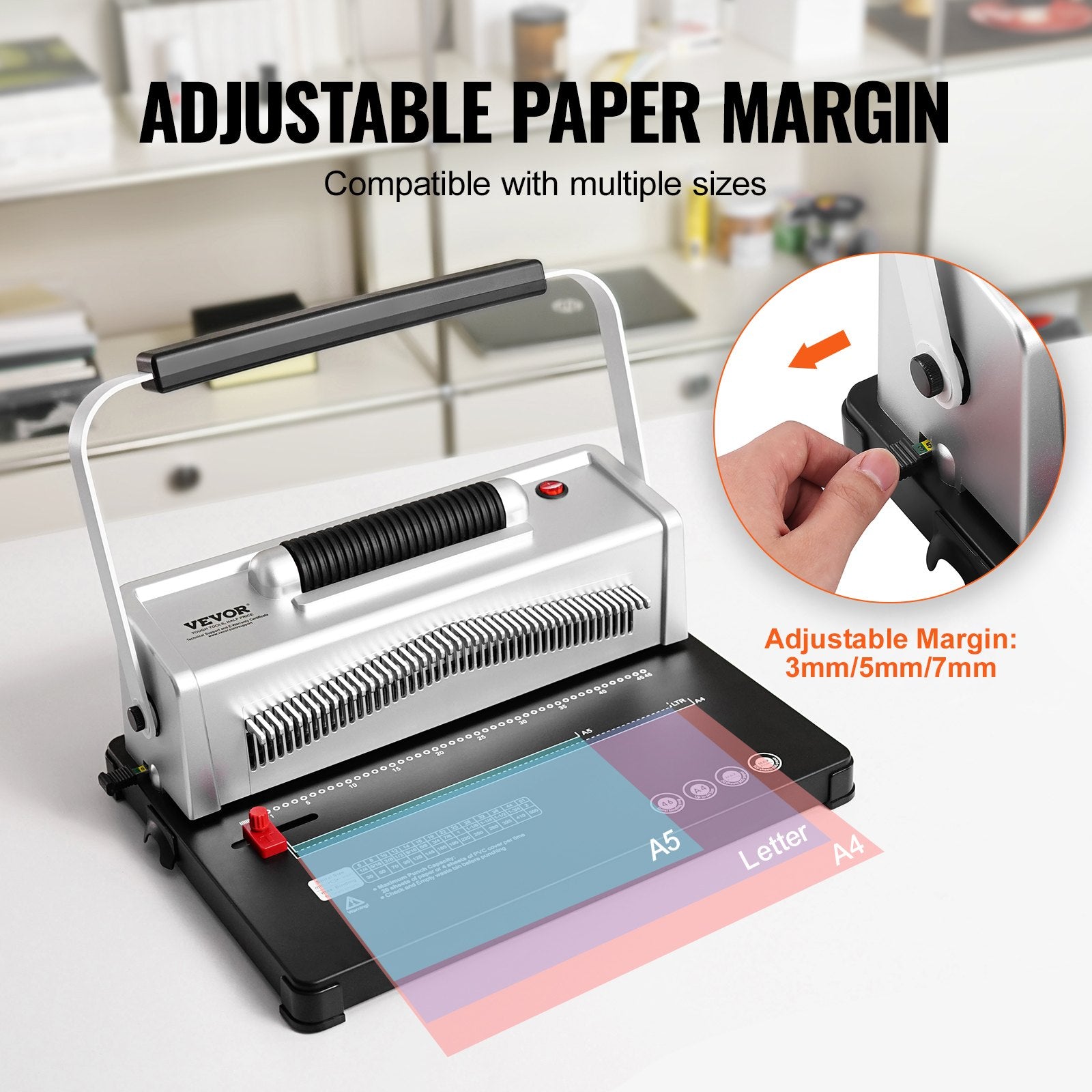 Coil Spiral Binding Machine, Manual Book Maker with Electric Binding, 46-Holes Binding 500 Sheets Punch V952-ZDJ20XQSSDDKSX71ZV3