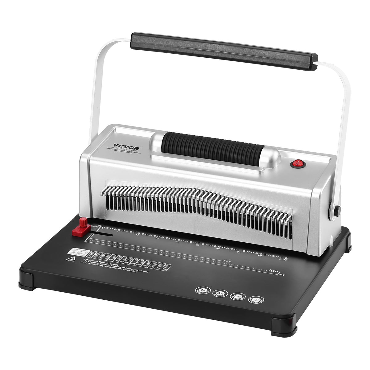 Coil Spiral Binding Machine, Manual Book Maker with Electric Binding, 46-Holes Binding 500 Sheets Punch V952-ZDJ20XQSSDDKSX71ZV3