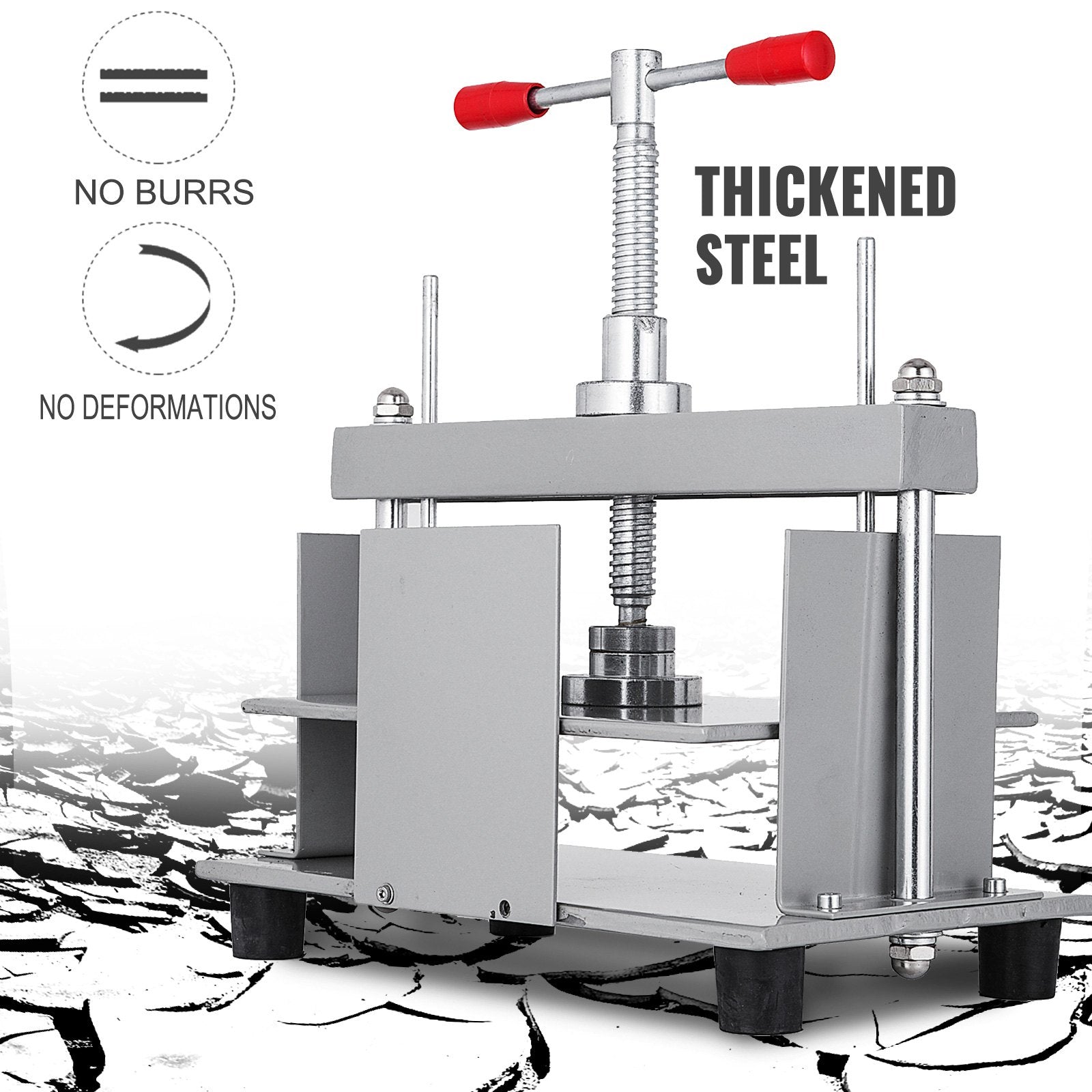 Manual Paper Press Machine, 12x8.6 inch for A4 Sized Papers Flatting Machine, 10cm Thickness Steel Frame V952-ZDJ20YPJSD21VV88HV0
