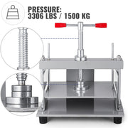 Manual Paper Press Machine, 12x8.6 inch for A4 Sized Papers Flatting Machine, 10cm Thickness Steel Frame V952-ZDJ20YPJSD21VV88HV0