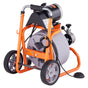 Drain Cleaner Machine 75FT x 3/8 Inch Auto Feed with Wheels & 8 Cutters V952-ZDJJKLSGDSTJ33BNJV3