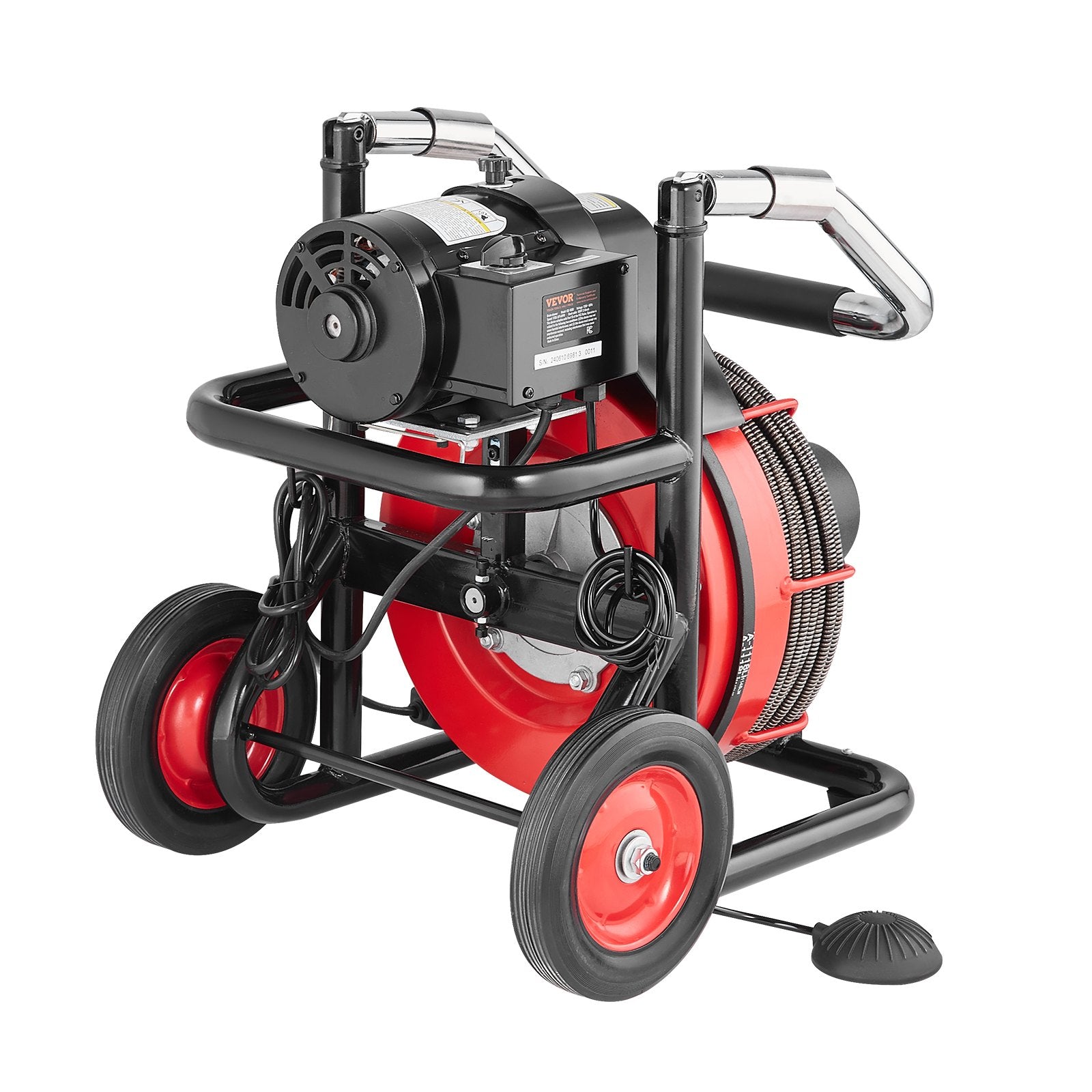 Drain Cleaner Machine Electric Drain Auger 100FT x 3/8 In Auto Feed V952-ZDJJKLSGDSTJ3PXN5V3