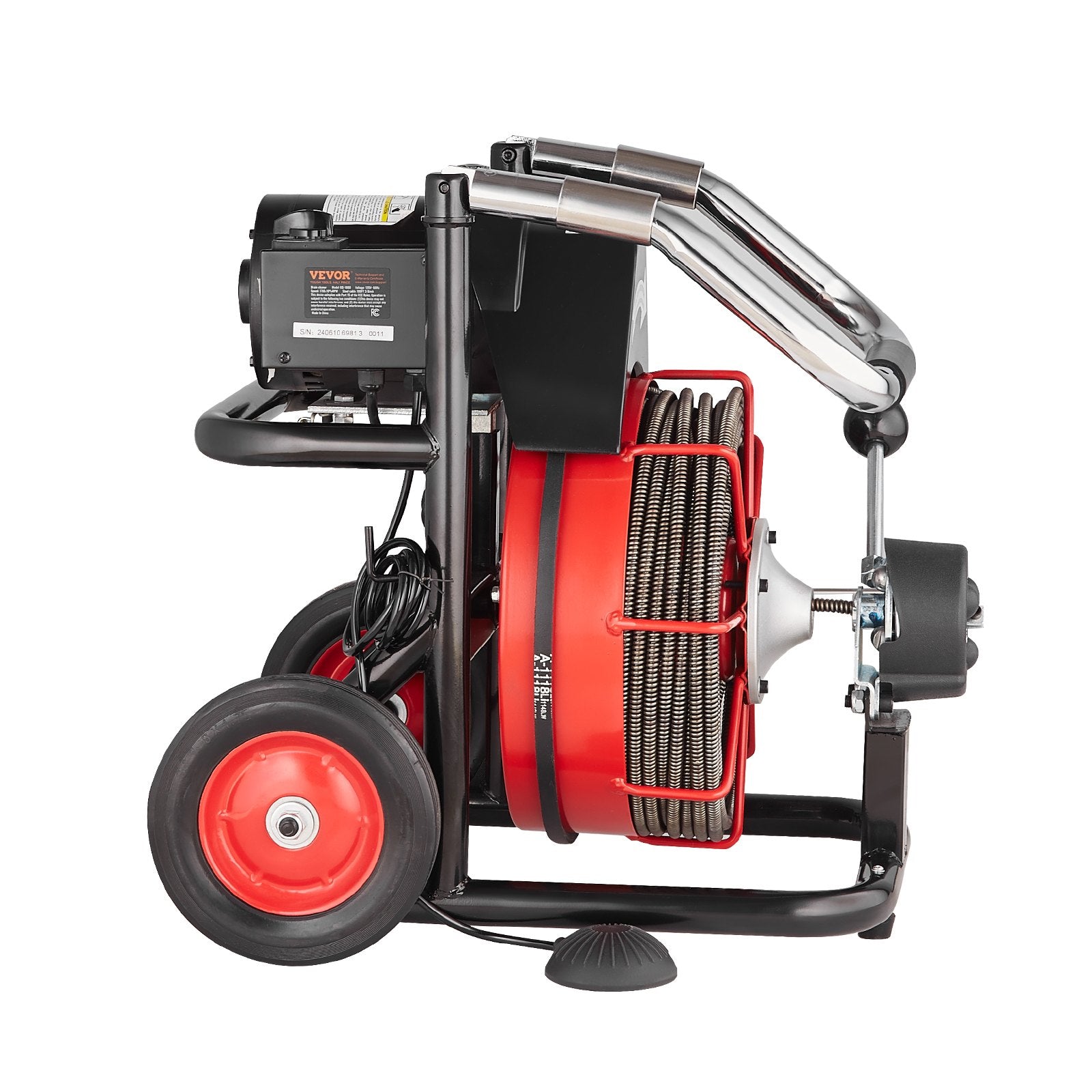 Drain Cleaner Machine Electric Drain Auger 100FT x 3/8 In Auto Feed V952-ZDJJKLSGDSTJ3PXN5V3
