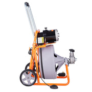 Drain Cleaner Machine 75FT x 1/2 Inch Auto Feed with Wheels & 8 Cutters V952-ZDJJKLSGDSTJOA12MV3