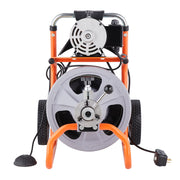 Drain Cleaner Machine 100FT x 3/8 Inch, Auto Feed Sewer Snake Drain Auger on Wheels, Portable Drain Cleaning V952-ZDJJKLSGDSTJXUXC0V3