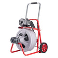 Drain Cleaner Machine 30m x 13mm, Auto Feed Sewer Snake Drain Auger on Wheels, Portable Drain Cleaning V952-ZDJJKLSGDSTJXZPK9002V3