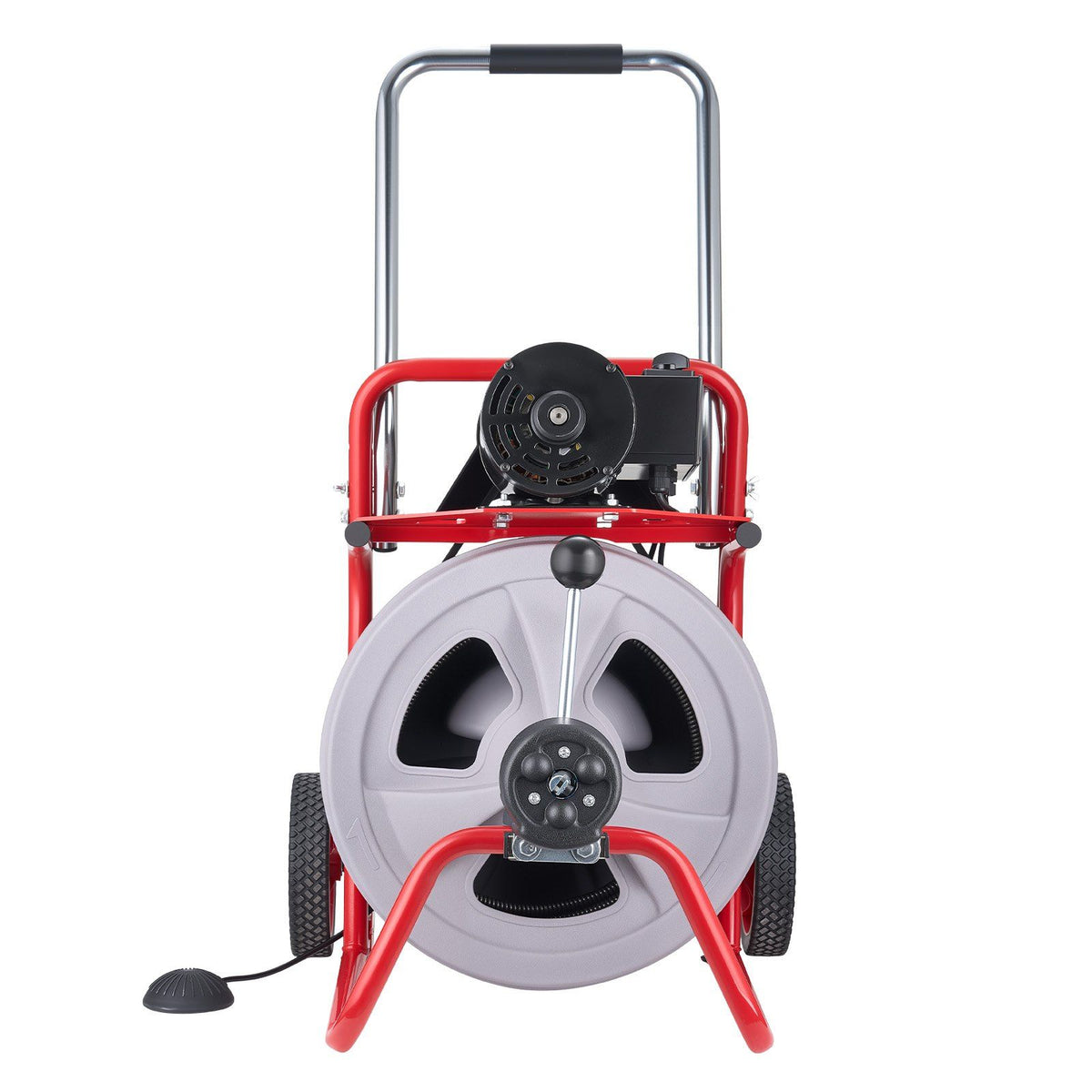 Drain Cleaner Machine 30m x 13mm, Auto Feed Sewer Snake Drain Auger on Wheels, Portable Drain Cleaning V952-ZDJJKLSGDSTJXZPK9002V3