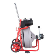Drain Cleaner Machine 30m x 13mm, Auto Feed Sewer Snake Drain Auger on Wheels, Portable Drain Cleaning V952-ZDJJKLSGDSTJXZPK9002V3