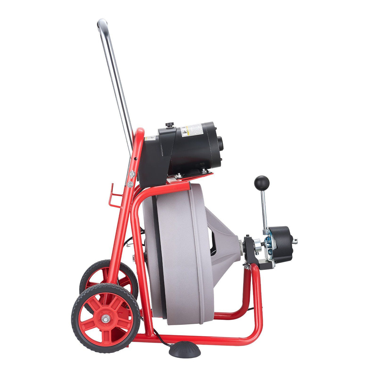 Drain Cleaner Machine 30m x 13mm, Auto Feed Sewer Snake Drain Auger on Wheels, Portable Drain Cleaning V952-ZDJJKLSGDSTJXZPK9002V3