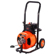 Drain Cleaner Machine 75FT x 1/2Inch, Auto Feed Sewer Snake Auger with 4 Cutter & Air-activated Foot Switch V952-ZDJJKLSGDSTJZ6H35V3