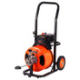 Drain Cleaner Machine 75FT x 1/2Inch, Auto Feed Sewer Snake Auger with 4 Cutter & Air-activated Foot Switch V952-ZDJJKLSGDSTJZ6H35V3