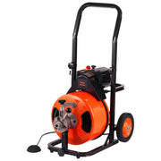 Drain Cleaner Machine 75FT x 1/2Inch, Auto Feed Sewer Snake Auger with 4 Cutter & Air-activated Foot Switch V952-ZDJJKLSGDSTJZ6H35V3